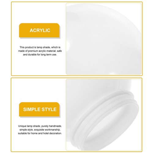 Spherical Lampshade Exterior Porch Light Replacement Cover Outdoor Fixture - Picture 4 of 12