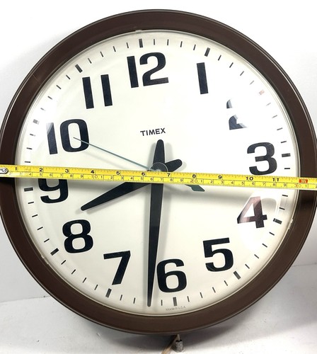 Vintage Timex Electric School Industrial Wanduhr 13" Bürouhr • Made in USA - Bild 3 von 5