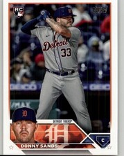 2023 Topps Donny Sands Rookie #416 RC Detroit Tigers