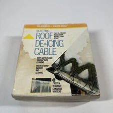 FROST KING RC60 ELECTRIC ROOF DE-ICING CABLE 60 Ft. 120V GUTTER Heat Ice Removal