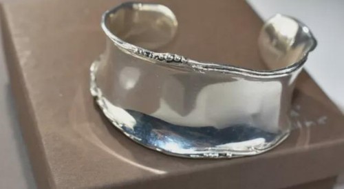 Silpada 925 Sterling Silber Walzrand Manschette Statement Armband B1435 - Bild 11 von 12