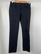 Ann Taylor Pants Womens Size 2 Black Stretch Straight Leg Mid Rise Work Career