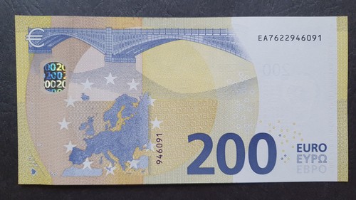 FRANCIA 200 euros 2019 serie EA, Lagarde, UNC - Imagen 3 de 4