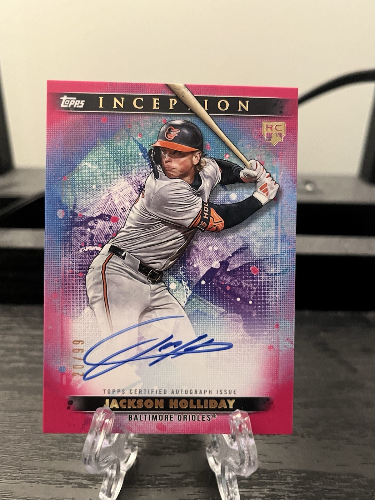 2024 Topps Inception - Jackson Holliday Emerging Stars Autograph Magenta / 99