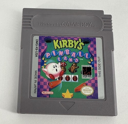 Nintendo GameBoy "Kirby's Pinball Land" Vintage Game Cartridge W/ Case & Manual - Picture 3 of 7