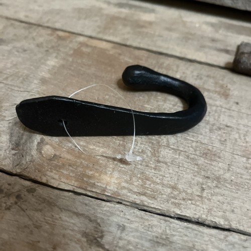 Neu Primitive 4,13" schwarz Eisen Haken rustikal Kleider- & Hutaufhänger - Bild 4 von 4