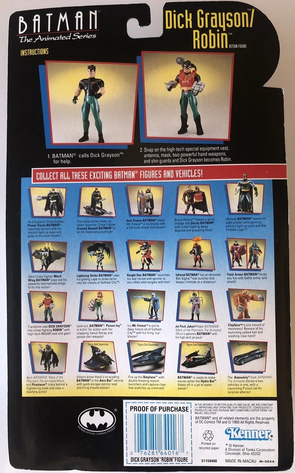 Dick Grayson / Robin KENNER Batman Animated Series - Immagine 4 di 4