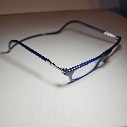 CliC +1,50 blaues Gestell Executive verstellbare magnetische Lesebrille