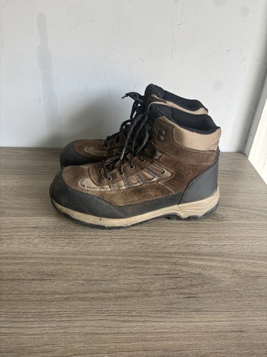 Die Hard Herren Arbeit Wanderschuhe Wildleder Stahlkappe Braun Schwarz Größe 11W - Bild 3 von 10