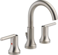Delta 3559-MPU Trinsic Widespread Bathroom Faucet - Brilliance Stainless