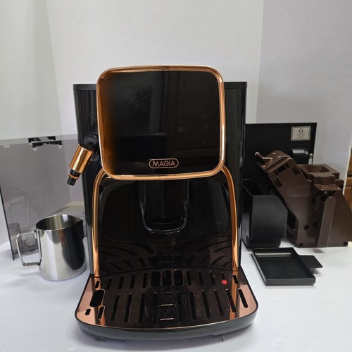 Macchina Caffè Espresso Magia Clasica Completamente Automatica Con Macinacaffè Rame Nero - Foto 2 di 16