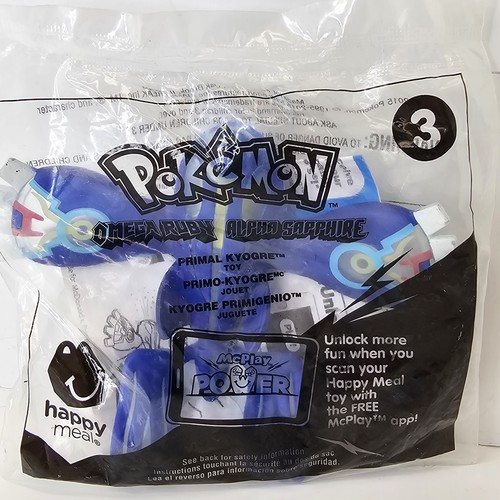 McDonald's Pokemon 2015 Happy Meal Giocattolo Omega Rubino Alpha Zaffiro Primal Kyogre #3 - Foto 2 di 7
