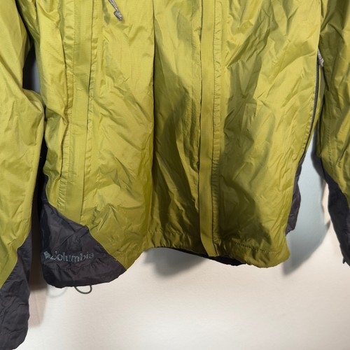 Columbia Titanium Mens Large Interchange Green Rain Jacket Hooded Coat - Picture 8 of 8
