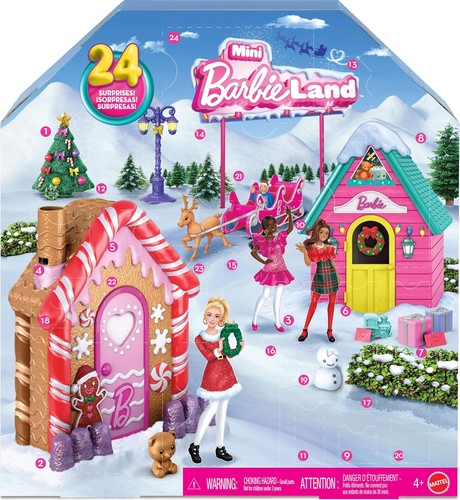 Barbie Mini Land Collectible Advent Calendar 24 Days of Surprises New Toy Gift - Picture 5 of 6