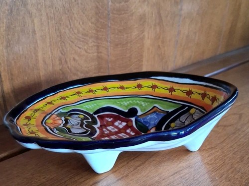 Talavera Mexico Shell Shape Soap Dish TalaMex New With Sticker - Picture 11 of 12