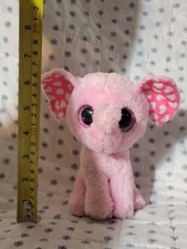 Ty Beanie Baby Boos Sugar The Pink Heart Elephant 6 Inch 2016 Plush Stuffed Toy 