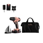 20-Volt 1.5Ah 3/8 Cordless Drill Set, Power Drill Set 21pcs, Tool bag, Batter.