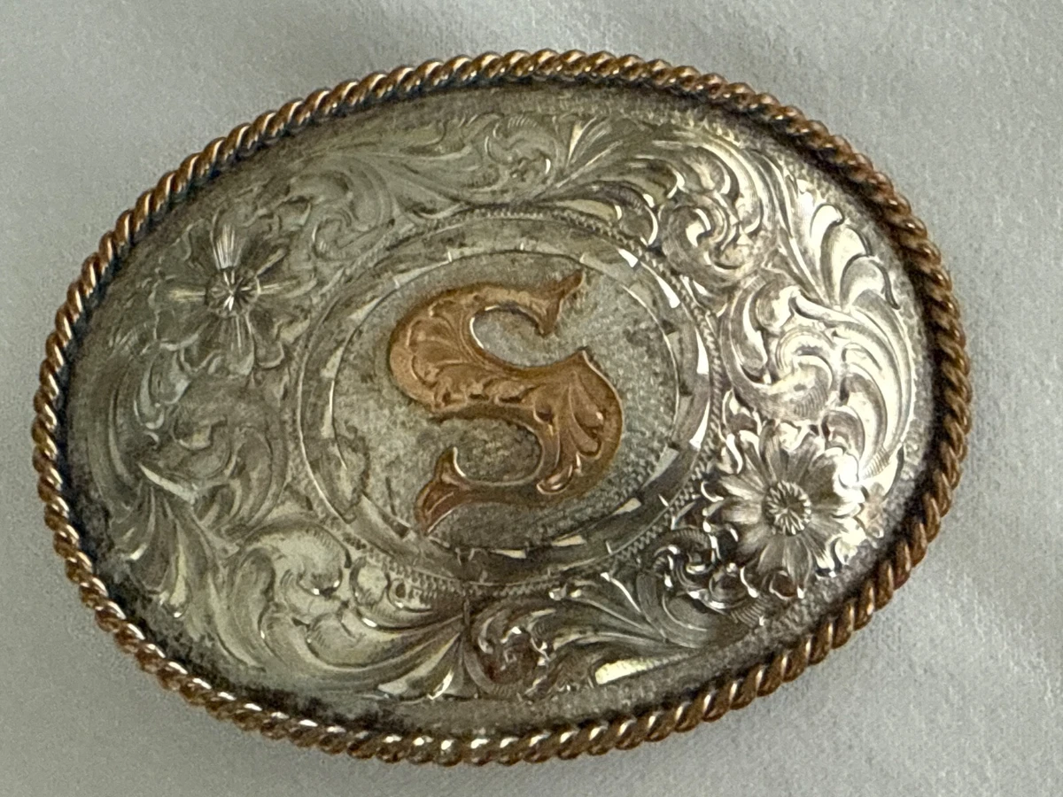 Montana Silversmiths Sterling Silver Vintage Belt Buckles for sale