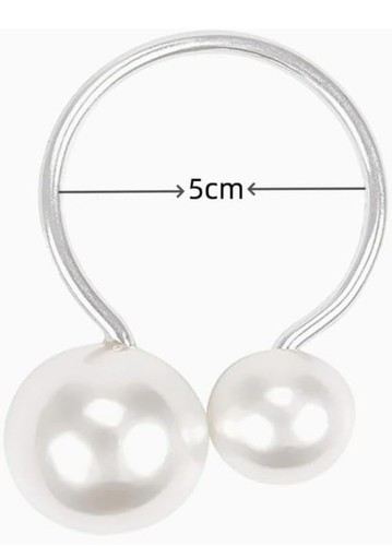 12 Serviettenringe Perle Metall Serviettenhalter Ringe Halter für Deko - Bild 9 von 9