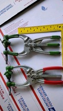 Da-Sta-Co Pliers 2 Pc LOT Clamp V-TYPE 8 INCHES LONG HOMEBUILT RV4-6-8 AVIATION 