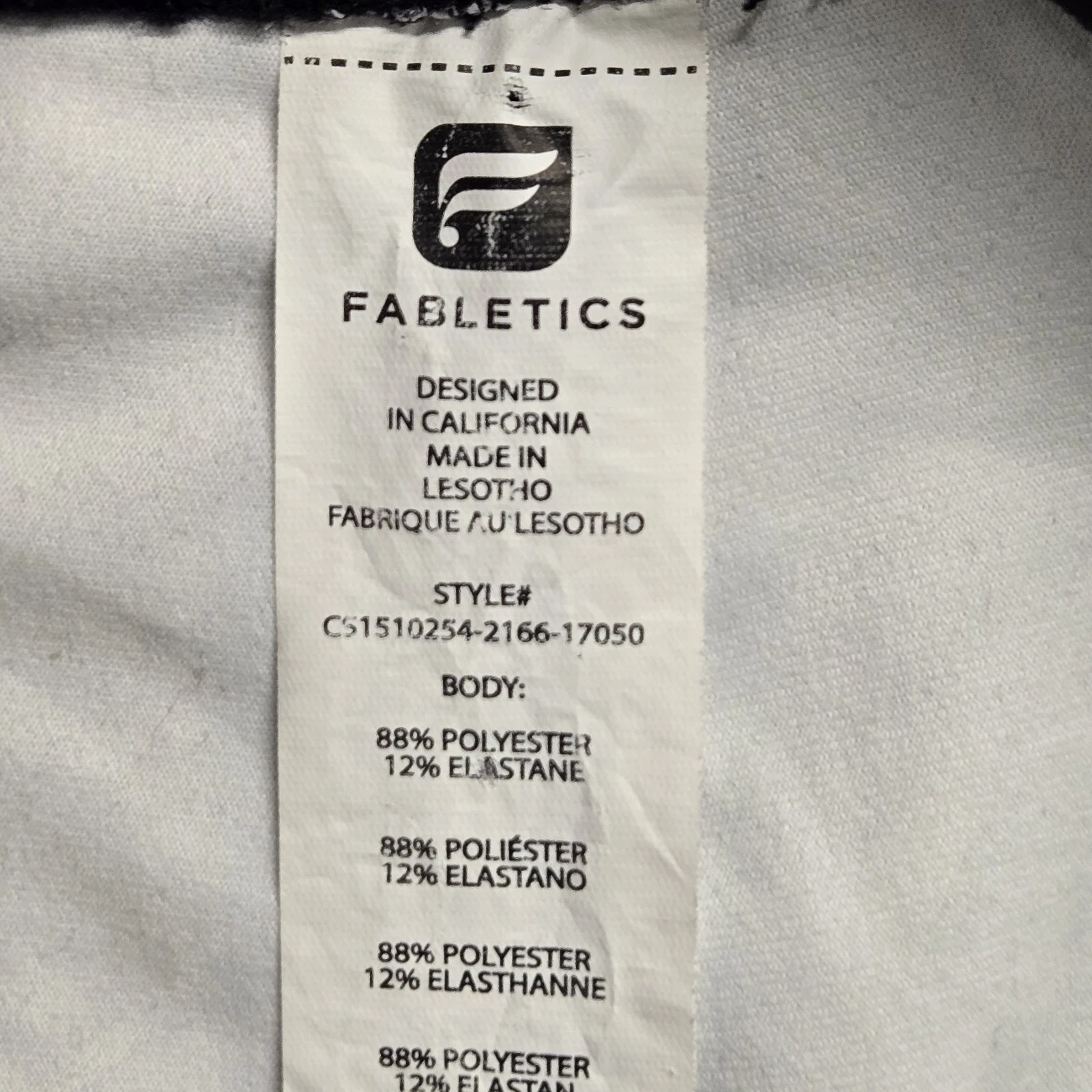 fabletics caspia define powerhold mid-rise static leggings