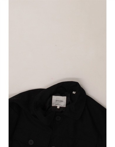 JACK & JONES Mens Utility Jacket UK 40 Large Black Polyester DB60 - Picture 3 of 3