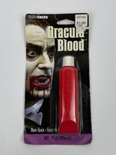 Vintage Dracula Blood Vampire Halloween Costume Fake Fang Makeup Kit Technifaces