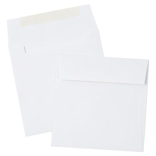 4.5 x 4.5 Square Invitation Envelopes - White - 50/Pack - Bild 3 von 4