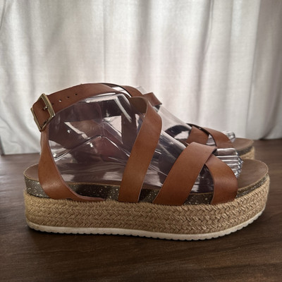 Patrizia by Spring Step Renae Platform Espadrille Sandal Size 10