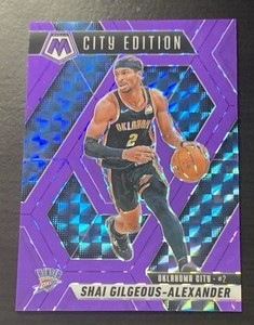 Shai Gilgeous-Alexander 2024-25 Mosaic City Edition PURPLE FLUORESCENT #'d /249