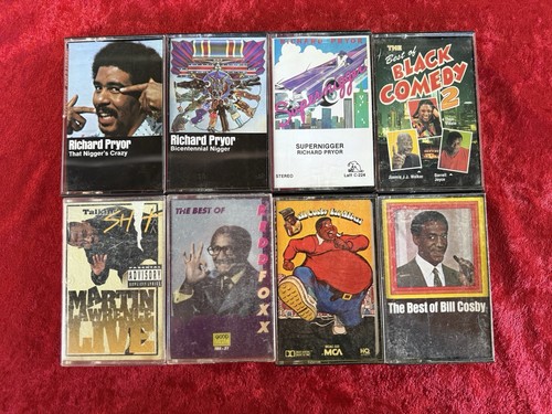 Vintage Best of Black Comedy Cassette Tape Lot Pryor Cosby Lawrence Foxx - Picture 2 of 2
