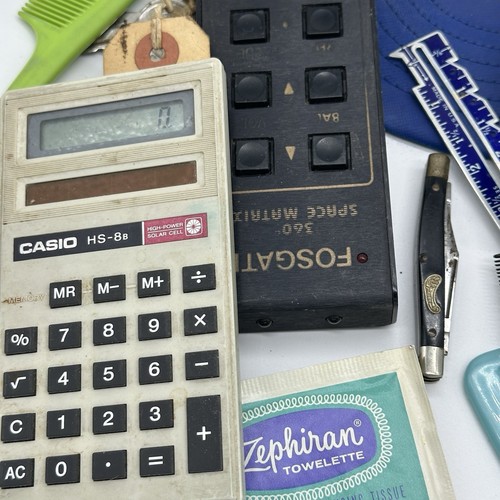 Vintage Opas Trödel Schublade Konvolut Messer, Rolex, Hut, Werbeschschlüssel - Bild 5 von 7
