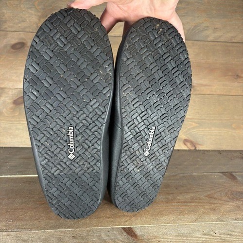 columbia omni heat lazy bend mens size 10 shoes black fur lined comfort slippers - Picture 7 of 8