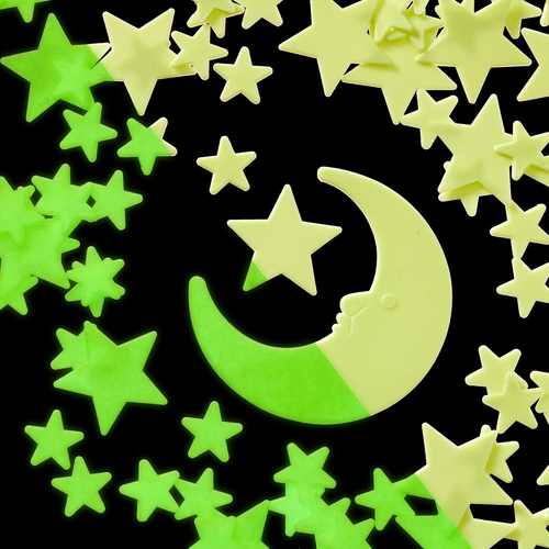 Deluxe Glow Stars; Glow in the Dark Stars for Ceiling, Ceiling Stars, Glowing St - Picture 5 of 12