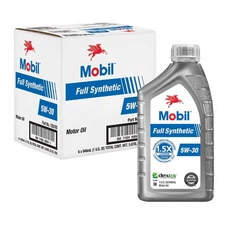 Mobil Full Synthetic 5W30 Motor Oil 6 Quart Pack High Performance Protection