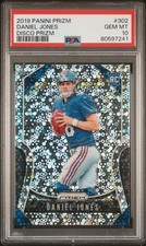 2019 Panini Prizm #302 Daniel Jones Disco Prizm PSA 10
