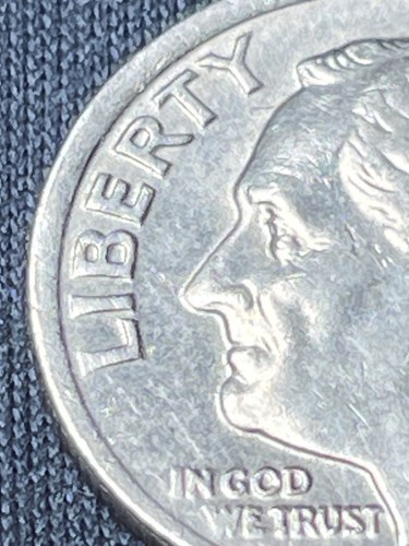 1989 P Roosevelt Dime, Broad Struck (Y2) - Bild 3 von 6