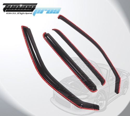 For Honda Ridgeline 2006-2014 Smoke In-Channel Window Rain Guards Visor 4pcs Set - Picture 2 of 4