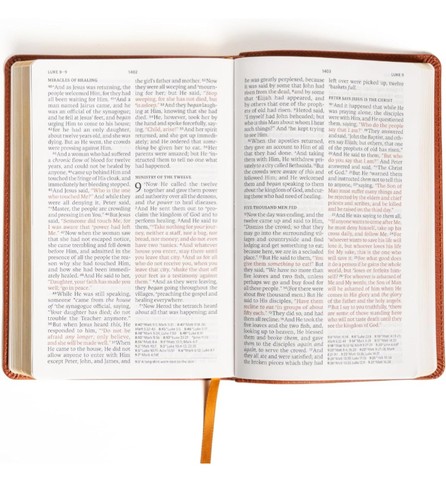 NASB Large Print Personal Size Reference Bible, Burnt Sienna LeatherTouch - Holm - Imagen 2 de 5