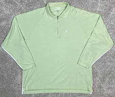 Simms Shirt Mens L Green Cor3 Midweight 1/4 Zip Outdoor Fishing Camp Pullover