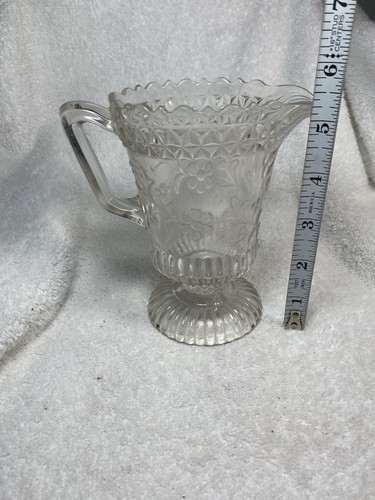 VTG Adams & Co EAPG Wildflower Pattern Creamer 1800’s EUC - Picture 9 of 9