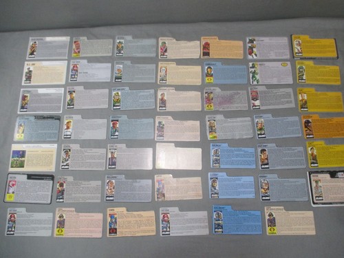 GI Joe SECTO TRACK VIPER TIGER FORCE SKY PATROL DUKE Filecard Only Lot Vintage