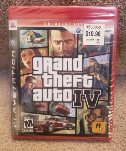 NUOVO SIGILLATO - Grand Theft Auto IV (PlayStation 3, PS3) GTA IV. Greatest Hits *LEGGI - Foto 1 di 4