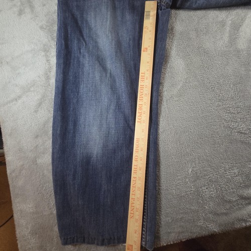 Ecko Unltd Jeans Herren 40 blau Baggy-Fit bestickt Pattentaschen Dollar Logo - Bild 5 von 20