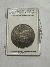 Bidwell Bar California Bridge Medal Copper Nickel w/ Mini Gold Nugget