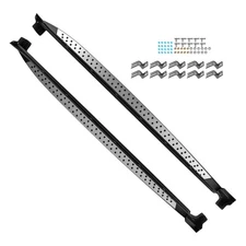 Black Running Boards Side Steps for Hyundai Santa Fe 2019-2023 Aluminum Pair