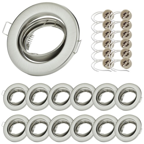12x LED Einbaustrahler GU10 230V – Schwenkbare Deckenspots 68mm inkl. Fassung - Bild 9 von 9
