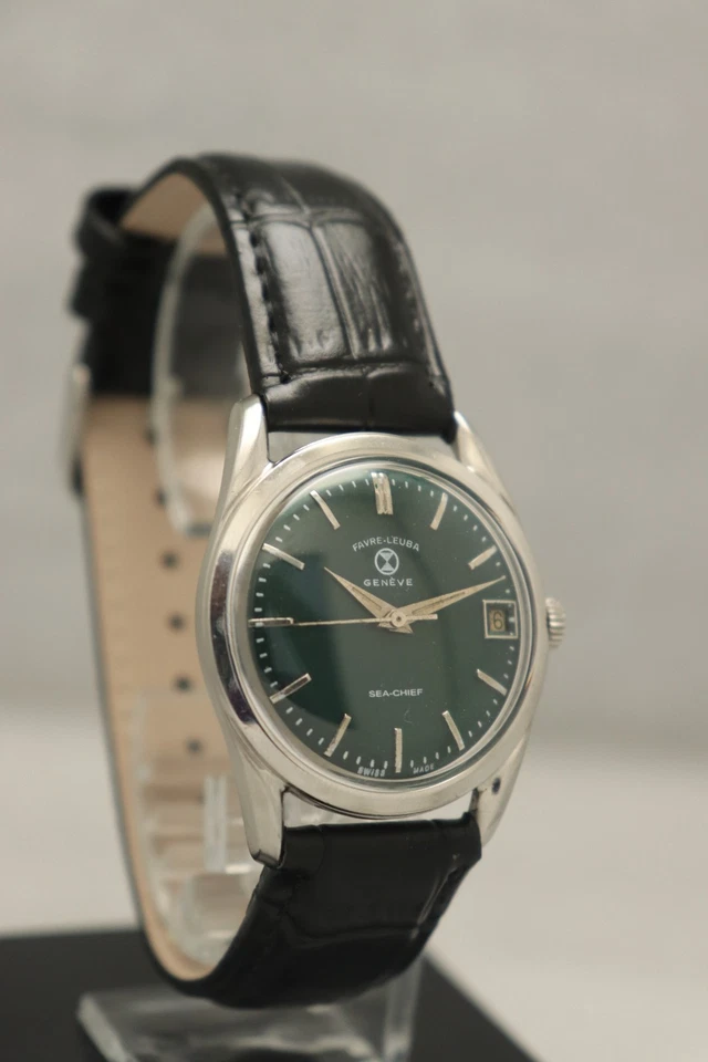 Reloj para hombre Favre Leuba Sea Chief vintage cuerda manual hecho en Suiza. Foto 2 de 4