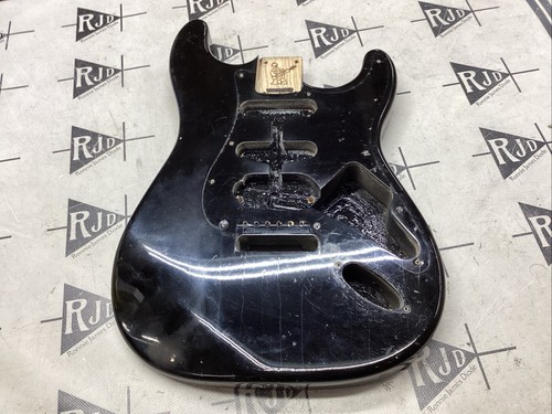 Warmoth Strat Electric Guitar Body Relic Black Ash - Picture 3 of 8
