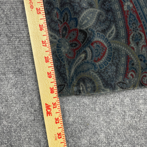 Vintage 90's Y2K Ralph Lauren Velvet Paisley Pants Womens 10 Gray Straight Leg - Picture 3 of 15